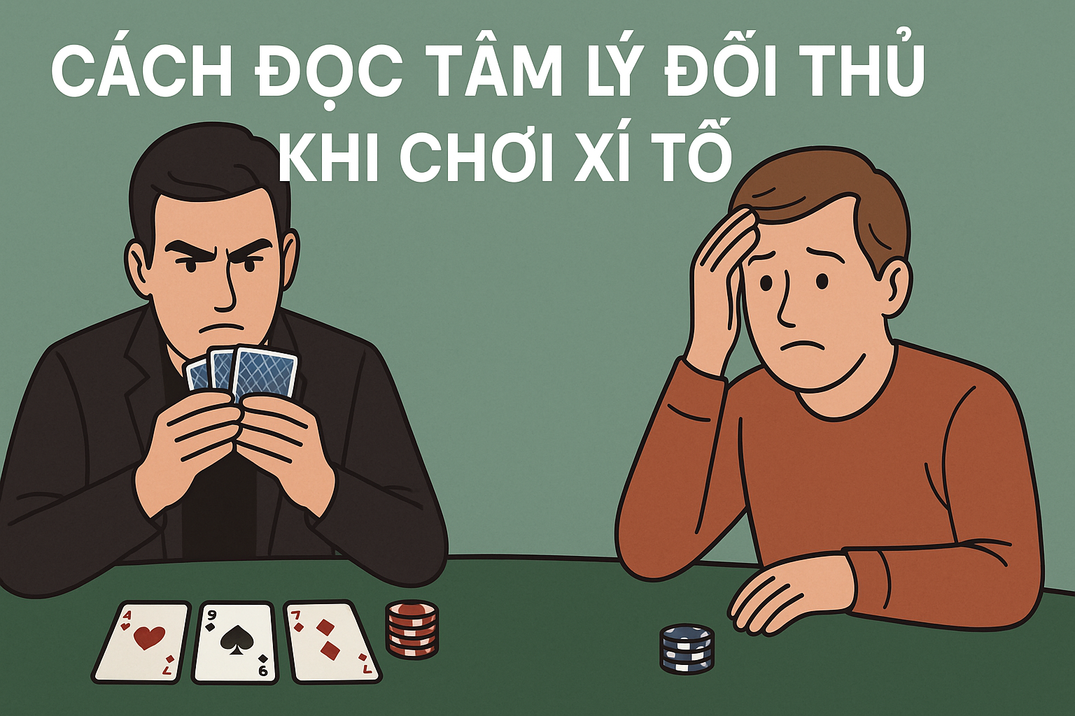 Cách đọc tâm lý đối thủ khi chơi Xì Tố: Bí quyết làm chủ cuộc chơi